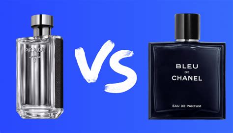 bleu de chanel vs prada l'homme